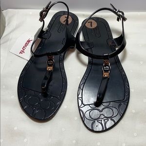 Authentic Coach sandals flats- jelly flats NEW!!